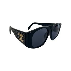 Chanel CC Logo Quilted Frame Sunglasses